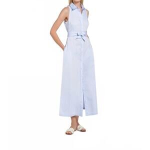 NEW CAMICETTASNOB principio maxi dress in blue